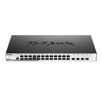 DGS-1210-28XS/ME/C1A Управляемый L2 коммутатор/ Управляемый L2 коммутатор, 24x1000Base-X SFP, 4x10GBase-X SFP+, CLI, консольный порт RJ-45, RPS, поддержка Dying Gasp