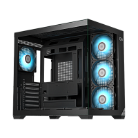 C3T700ARGBBK Корпус без блока питания/ Case PCCooler C3T700 ARGB BK, Midi-Tower, TG, 4x120mm ARGB, 1xUSB-A 3.0 + 1xUSB-A 2.0 + 1xUSB-C, ATX, mATX, mITX Black
