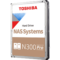 HDWG81GXZSTB Жесткий диск/ HDD Toshiba N300 PRO NAS SATA3 3.5" 16TB 7200 1024Mb 6Gb/s 1 year warranty (replacement ST16000NT001)