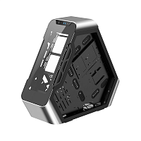 TR03-GSilver Корпус без блока питания/ Case JONSBO TR03-G, Full-Tower, TG, 2x120mm, 2xUSB-A 3.0 + 1xUSB-C 3.2, ATX, mATX, mITX Glass pannel Silver