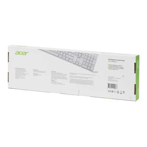 ZL.KBDEE.00D Клавиатура Acer OKW123 белый USB Multimedia (ZL.KBDEE.00D) фото 4 ZL.KBDEE.00D Клавиатура Acer OKW123 белый USB Multimedia (ZL.KBDEE.00D) фото 4