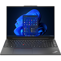 21M5S09E00 Ноутбук/ Lenovo ThinkPad E16 G2 16" (1920x1200) IPS, Ryzen 7 7735HS, 16GB,512GB SSD, AMD Radeon, HD RGB Cam, RTL8852BE,FPR,3 Cell 47Whr, BKLT KB ENG, No OS, 1Y ( EN_kbd , 3pin cable