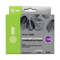 -/ Картридж струйный Cactus CS-LC1100BK черный (16мл) для Brother DCP-385c/6690cw/MFC-990/5890/5895/649