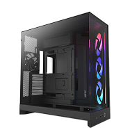 CM-H92FB-R1 Корпус без блока питания/ Case NZXT H9 Flow RGB (2025), Midi-Tower, TG, 3x140mm RGB + 1x120mm, 2xUSB-A 3.2 + 1xUSB-C 3.2, E-ATX, ATX, mATX, mITX Black