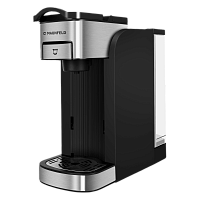 MCCM-CM827BL Капсульная кофемашина MAUNFELD/ Кофеварка капсульного типа 2в1, молотый/капсулы Nespresso, 1450 Вт, 20 бар, цвет: черный