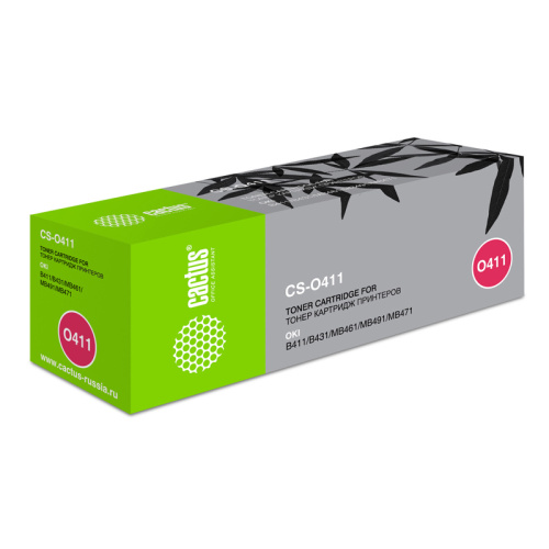 -/ Картридж лазерный Cactus CS-O411 44574705 черный (3000стр.) для Oki B411/B431