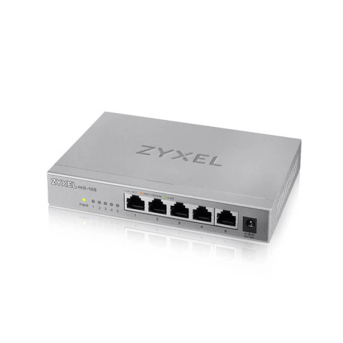 Коммутатор/ Zyxel MG-105 multi-gigabit switch, 5x1 / 2.5GE, desktop, silent фото 3 Коммутатор/ Zyxel MG-105 multi-gigabit switch, 5x1 / 2.5GE, desktop, silent фото 3