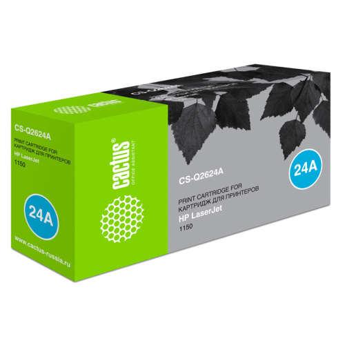 CS-Q2624A -/ Картридж лазерный Cactus CS-Q2624A Q2624A черный (2500стр.) для HP LJ 1150 фото 3