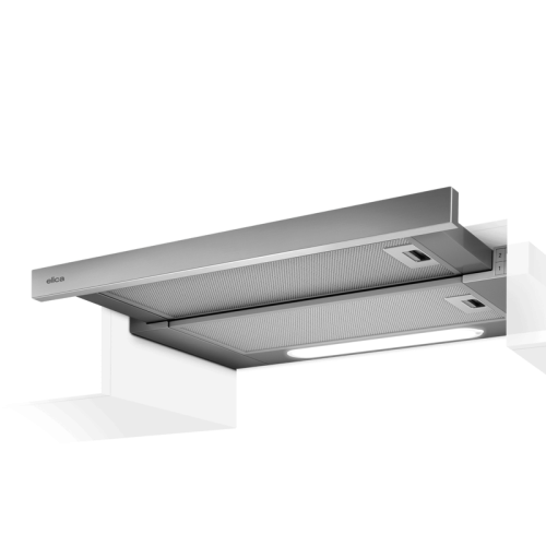 ELITE14LUXGRIX/A/50-PRF0037987B Встраиваемый вытяжной шкаф ELICA/ 50 см, 650 м3/ч, серебряный-нерж.сталь