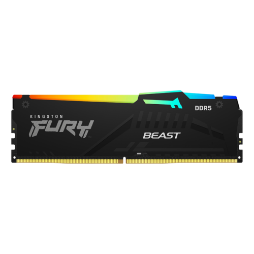 KF552C40BB2A-32 Память оперативная/ Kingston 32GB 5200MT/s DDR5 CL40 DIMM FURY Beast RGB