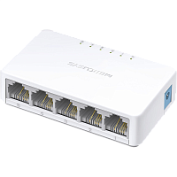 MS105 Коммутатор/ 5-port 10/100Mbps desktop switch, plastic case