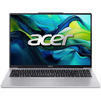NX.D4YCD.004 Ноутбук/ ACER Aspire Lite AL16-71P-5137 16"(1920x1200 (матовый) IPS)/Intel Core Ultra 5 125H(1.2Ghz)/16384Mb/512PCISSDGb/noDVD/Int:Intel HD/Cam/BT/WiFi/50WHr/war 1y/1.6kg/Silver/NoOS