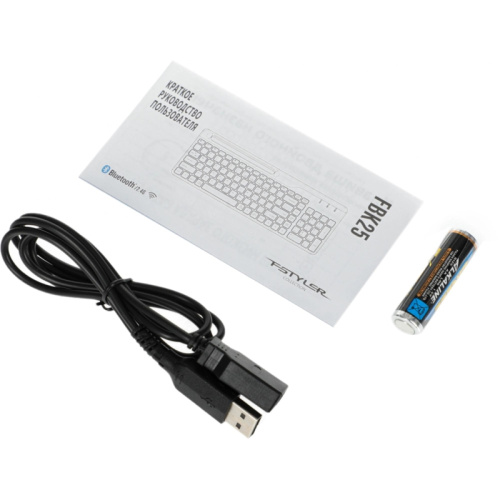 FBK25WHITE Клавиатура A4Tech Fstyler FBK25 белый/серый USB беспроводная BT/Radio slim Multimedia фото 16 FBK25WHITE Клавиатура A4Tech Fstyler FBK25 белый/серый USB беспроводная BT/Radio slim Multimedia фото 16