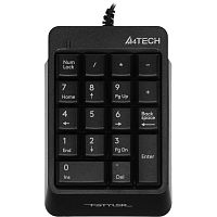 FK13PBLACK Числовой блок A4Tech Fstyler FK13P черный USB slim для ноутбука (FK13P BLACK)