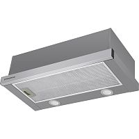 VSLIGHT60INOX ВЫТЯЖКА MAUNFELD VS LIGHT 60 ""НЕРЖАВЕЙКА""/ Тип: встраиваемая Цвет: нержавейка Управление: колыбельное Ширина, мм: 600 Полная потребляемая мощность, Вт: 140 Количество скоростей: 2 Максимальная производительность, м3/ч: 480 Диаметр воздухов