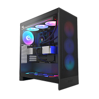 CM-H72FB-R1 Корпус без блока питания/ Case NZXT H7 Flow RGB, Midi-Tower, TG, 3x120mm RGB, 2xUSB-A 3.2 + 1xUSB-C 3.2, E-ATX, ATX, mATX, mITX Black