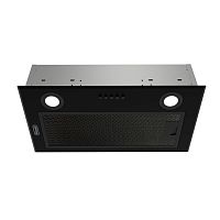 Olmo506NM Встраиваемая вытяжка Delonghi/ Встраиваемая вытяжка Delonghi, 52 см, отвод/рециркуляция, 650 м3/ч, 3 скорости, механическое управление, LED подсветка, цвет черная эмаль