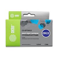 -/ Картридж струйный Cactus CS-EPT0922 T0922 голубой (6.6мл) для Epson Stylus C91/CX4300/T26/T27/TX106/