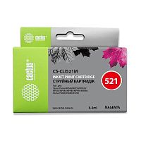 -/ Картридж струйный Cactus CS-CLI521M пурпурный (8.4мл) для Canon Pixma MP540/MP550/MP620/MP630/MP640/