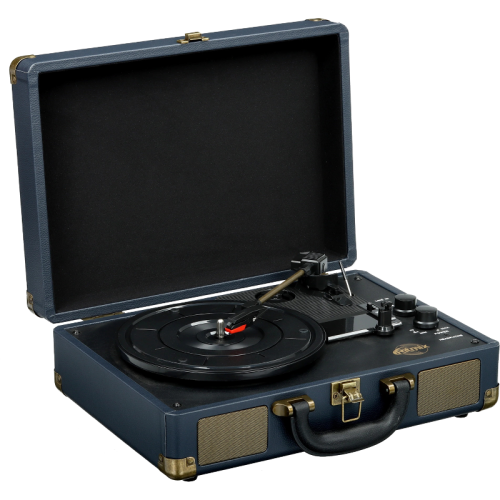 4610121108477 Проигрыватель для винила/ Виниловый проигрыватель RITMIX LP-160B Тёмно-синий