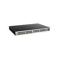 DGS-3130-54PS/B2A Коммутатор/ DGS-3130-54PS Managed L3 Stackable Switch 48x1000Base-T PoE, 2x10GBase-T, 4x10GBase-X SFP+, PoE Budget 370W (740W with DPS-700), Surge 6KV, CLI, 1000Base-T Management, RJ45 Console, USB, RPS, Dying Gasp