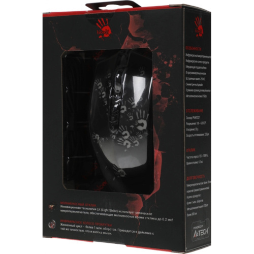 A60ACTIVATED Мышь A4Tech Bloody A60A черный оптическая 6200dpi USB3.0 8but (A60 ACTIVATED) фото 5 A60ACTIVATED Мышь A4Tech Bloody A60A черный оптическая 6200dpi USB3.0 8but (A60 ACTIVATED) фото 5