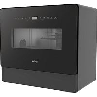 KDF26630GN Компактная посудомоечная машина KORTING/ Компактная посудомоечная машина KORTING, отдельностоящая, 55 см, 2 корзины, 5 комплектов, сенсорное управление, цифровой дисплей, 7 программ, отложенный старт, автооткрывание дверцы, активная сушка, прот