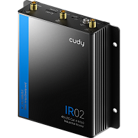 IR02 Промышленный маршрутизатор/ Industrial 4G LTE Cat4 Wi-Fi Router, LTE Cat4, N150 WiFi, 2 x 10/100M RJ45 Ports, 2 x SIM Slots, 1 x RP-SMA(Wi-Fi), 2 x SMA(4G), 1 x 7-Pin Industrial interface(RS485/RS232/IO), 1x 2-Pin Power Port, Support Wide Range Volta