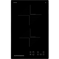 Индукционная домино Kuppersberg/ Индукционная варочная поверхность Kuppersberg, домино, коллекция High-Tech, 30 см, прямые края, 9 уровней мощности, инвертер, бустер, блокировка управления, Stop and Go, таймер, автоматическое отключение, сенсорное управле