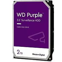 WD23PURZ Жесткий диск/ HDD WD SATA3 2TB Purple Video 5400 RPM 64Mb 1 year warranty