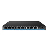 NS-SW-48G4G10-L Управляемый L3 коммутатор Gigabit Ethernet/ Управляемый L3 коммутатор Gigabit Ethernet на 48xRJ45 + 4x10G SFP+ Uplink. Порты: 48 x GE (10/100/1000Base-T) + 4 x 10G SFP+ Uplink, Консольный порт, Уровень управления L3 (Full managed), Поддерж