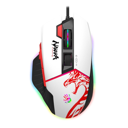 W95MAXNARAKA Мышь A4Tech Bloody W95 Max Naraka белый/рисунок оптическая 12000dpi USB 6but W95MAXNARAKA Мышь A4Tech Bloody W95 Max Naraka белый/рисунок оптическая 12000dpi USB 6but
