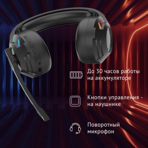 1939799 Наушники с микрофоном Oklick HS-L420G черный накладные BT оголовье (1939799) фото 11 1939799 Наушники с микрофоном Oklick HS-L420G черный накладные BT оголовье (1939799) фото 11