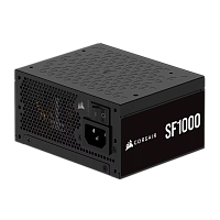 CP-9020257-EU Блоки питания/ Power Supply Corsair SF1000, Model RPS0176, 1000W 80+ Platinum (SFX, 3.1, PCIe 5.1, Full modular, 1x24(20+4)pin, 1x12VHPWR, 2x4+4-pin CPU +12V (EPS), 3x4-pin Molex, 4x6+2-pin PCIe, 8xSATA3, Active, 92x92mm, 125x100x63.5mm, APF