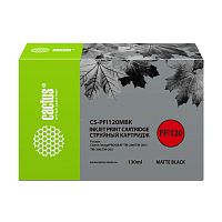 CS-PFI120MBK -/ Картридж струйный Cactus CS-PFI120MBK черный матовый (130мл) для Canon imagePROGRAF TM-200/TM-205/TM