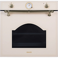 BK60.3EL Встраиваемые электрические духовки 60 см Graude/ 594 х 594 х 569 мм, электрический духовой шкаф Classic, 7 режимов нагрева, телескопические направляющие, аналоговые часы, управление Classic Control, 3-х слойное остекление, атермальное стекло Cool