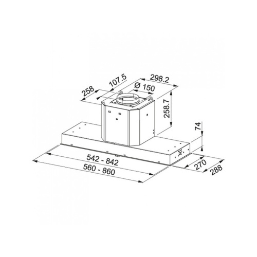 110.0456.724 Вытяжка Franke 110.0456.724/ Best, Вытяжка FMY 908 BI BK фото 2