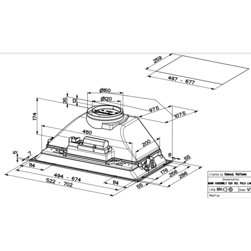 305.0599.307 Встраиваемая в шкаф вытяжка Faber/ BETTER, Встраиваемые в шкаф INKA SMART HC X A52 фото 2