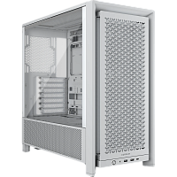 CC-9011313-WW Корпус без блока питания/ Case Corsair Frame 4000D RS, Midi-Tower, TG, 3x120mm, 2xUSB-A 3.2, 1xUSB 3.2 Type-C, E-ATX, ATX, mATX, mITX White