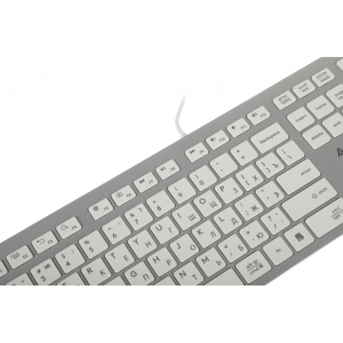 FX50WHITE Клавиатура A4Tech Fstyler FX50 белый USB slim Multimedia (FX50 WHITE) фото 12