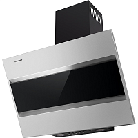 BRIDGE60blackglassblack Кухонная вытяжка MAUNFELD/ Кухонная вытяжка MAUNFELD Bridge 60, наклонная, 850 м3/ч, механическое управление, энергоэффективность В, черный