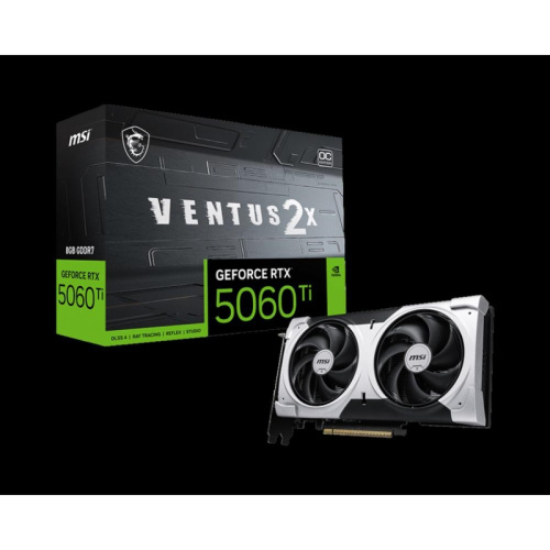 RTX5060Ti8GVENTUS2XOCPLUS Видеокарта PCIE16 RTX5060TI 8GB RTX 5060 Ti 8G VENTUS 2X OC PLUS MSI RTX5060Ti8GVENTUS2XOCPLUS Видеокарта PCIE16 RTX5060TI 8GB RTX 5060 Ti 8G VENTUS 2X OC PLUS MSI