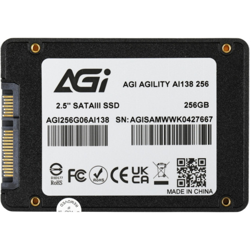 AGI256G06AI138 Твердотельный накопитель AGi SATA-III 256GB AGI256G06AI138 AI138 2.5" [AGI256G06AI138] фото 5