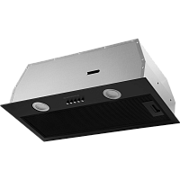 UNO60POWERBLACK Кухонная вытяжка MAUNFELD/ Полновстраиваемая, механическое управление, 3 скорости, 850 м3/ч, уровень шума 45 дб, цвет черный