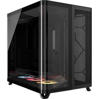 CC-9011318-WW Корпус без блока питания/ Case Corsair AIR 5400 RS-R ARGB, Midi-Tower, TG, 3x120mm ARGB reverse fans, 2xUSB-A 3.2, 1xUSB 3.2 Type-C, E-ATX, ATX, mATX, mITX Black