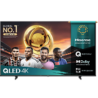 65E7Q Телевизор ЖК 65'' Hisense/ 65", QLED, Ultra HD, Smart TV (ОС VIDAA U9), Wi-Fi, DVB-T2/T/C/S2/S, 2х10W, CI+(1.4), 3хHDMI, 2хUSB, Works with Alexa, Alexa Built-in, VIDAA Voice, Yandex, Black, 2025