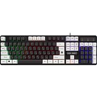 45077 Клавиатура DEFENDER DARK KNIGHT GK-077 RU BL/WH 45077