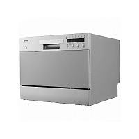 KDF2015S Компактная посудомоечная машина KORTING/ Компактная посудомоечная машина KORTING, отдельностоящая, 55 см, 1 корзина, 6 комплектов, электронное управление, LED индикаторы, 7 программ, отложенный старт, конденсационная сушка, проточный ТЭН, полный