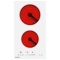 Встраиваемые электрические панели Graude/ Электрическая стеклокерамическая варочная панель, 288 х 51 х 520 мм, Сенсорное управление,  9 ступеней нагрева, Функция таймера, Двойная и овальная варочные зоны, Индикация остаточного тепла,Автоматическое отключе