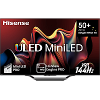 85U7NQ Телевизор ЖК 85'' Hisense/ 85", Ultra HD, Full Array LED, 120Гц, Smart TV (ОС VIDAA U7), Wi-Fi, DVB-T2/T/C/S2/S, HDR 10+, Dolby Vision, Dolby Atmos, Bluetooth, 2х10W+20W, CI+(1.4), 4хHDMI, 2хUSB, Works with Alexa, Alexa Built-in, GA, VIDAA Voice, Y